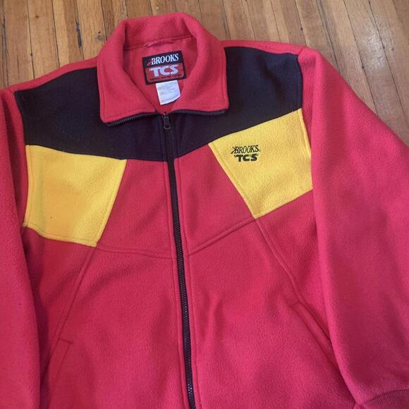 Vintage Brooks TSC Colour Block Fleece Jacket - Picture 1 of 4